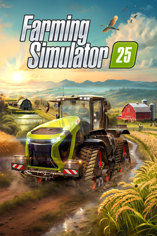 Farming Simulator 25 box art for Playstation 5